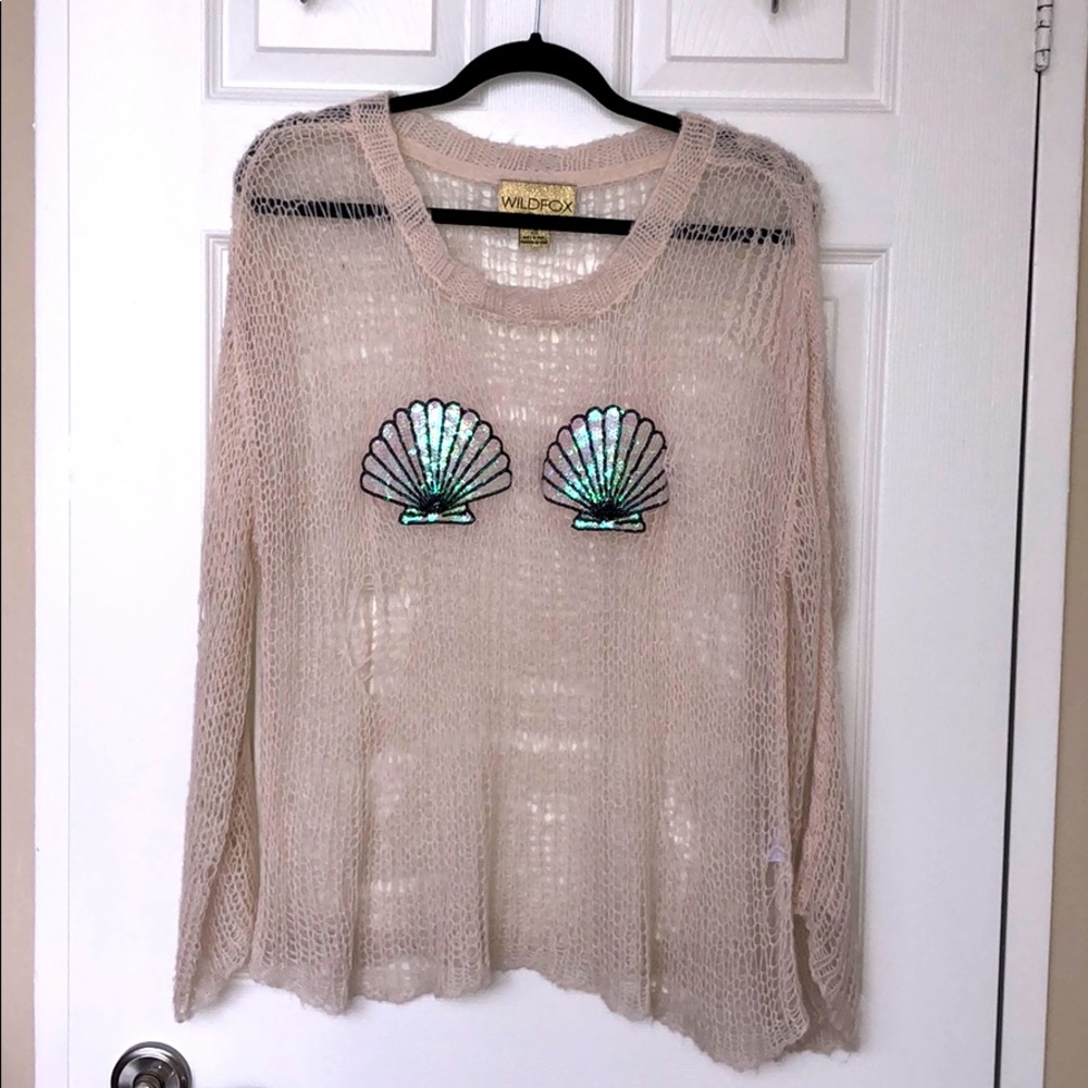 Wildfox Lost Shell Bra Sweater - Picture 2 of 5